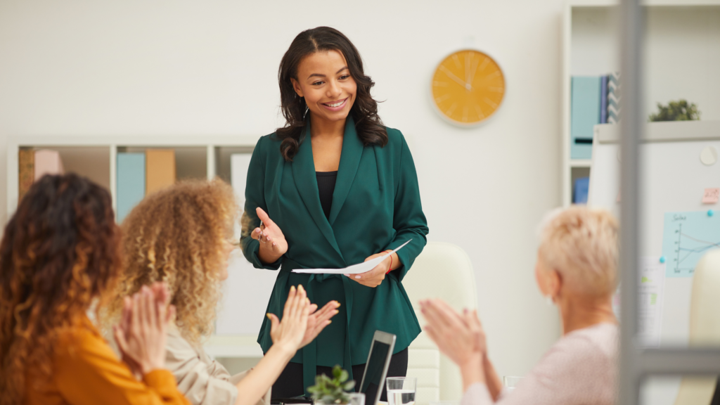Women meeting downline