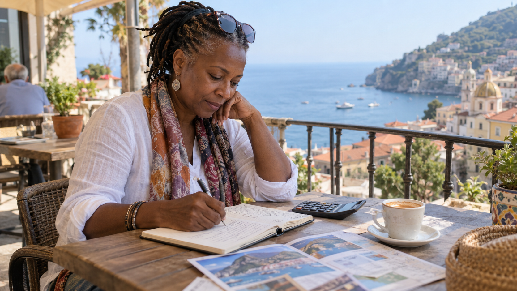 Travel budget planning by the Mediterranean